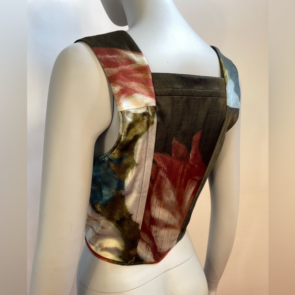 Vivienne Westwood BRAND NEW CAGE CORSET BOSSCHAERT PRINT IT 42 NWT - Picture 2 of 16